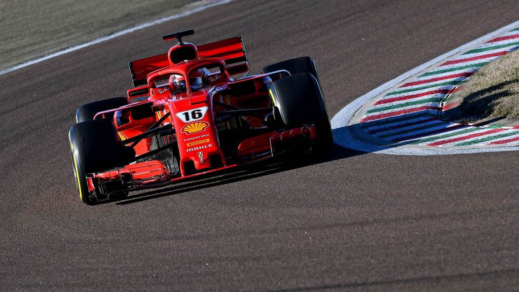Charles Leclerc a Fiorano a bordo della SF71-H