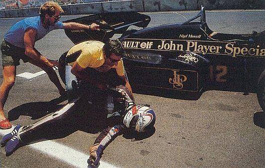 Nigel Mansell Lotus Dallas 1984