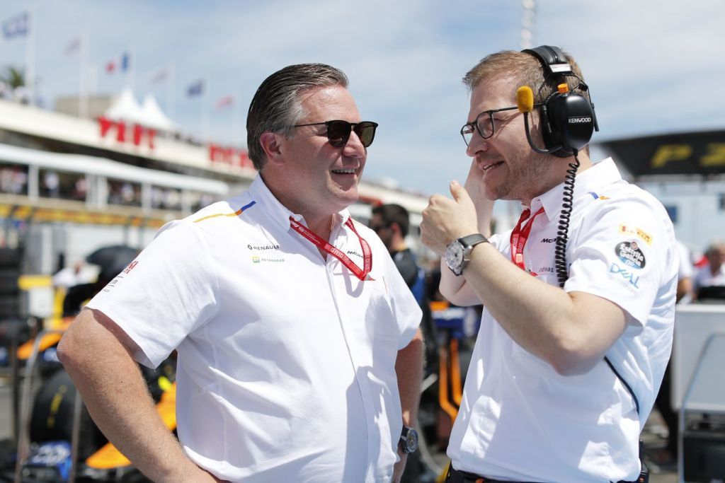 zak brown e andreas seidl