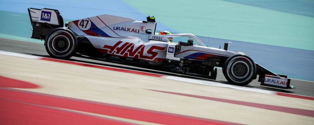 Schumacher a bordo della Haas VF-21