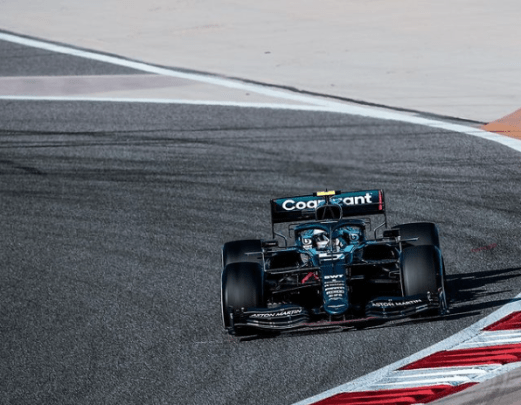 Sebastian Vettel, test in Bahrain