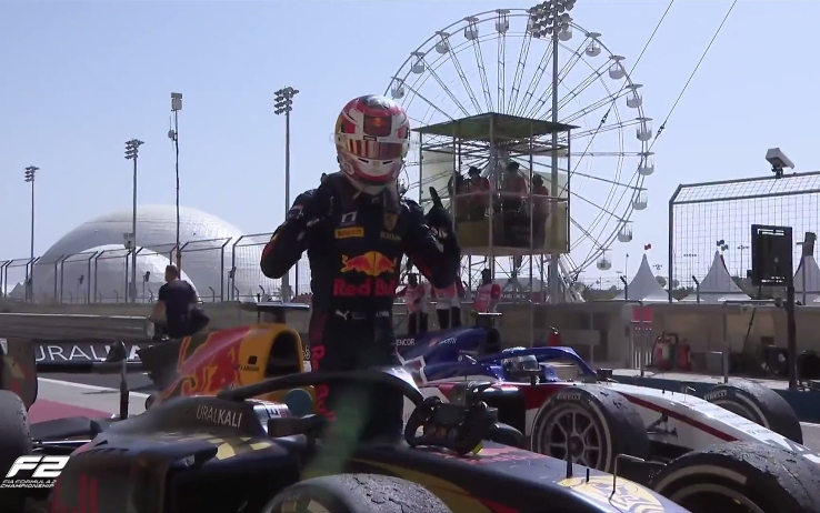 f2 gp bahrain lawson sprint race uno twitter