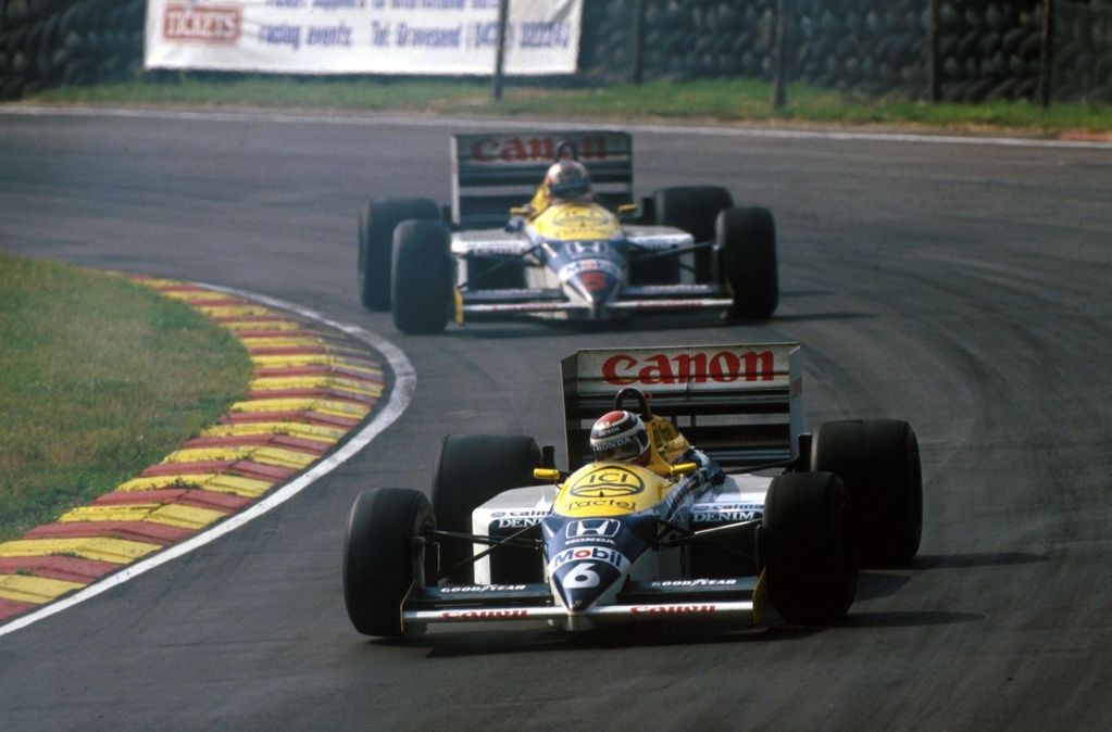 Nelson Piquet e Nigel Mansell in Williams