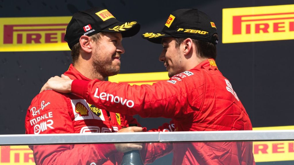 Leclerc e Vettel, Ferrari