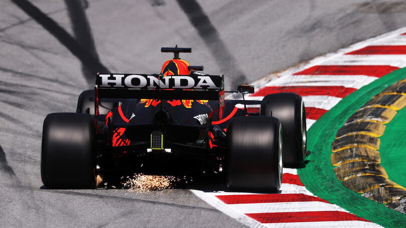 red bull rb16b, dettaglio posteriore