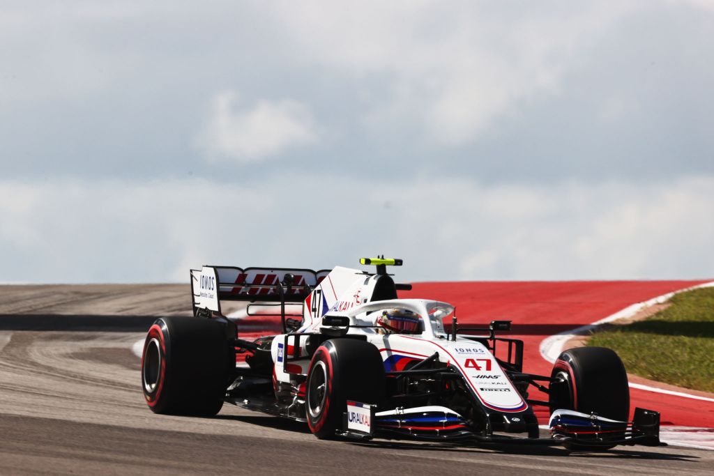 Mick Schumacher a bordo della Haas VF21 durante il GP degli Stati Uniti