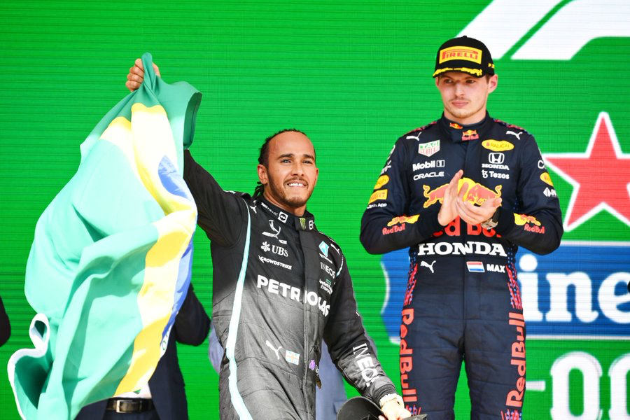 Lewis Hamilton, vincitore del GP del Brasile 2021