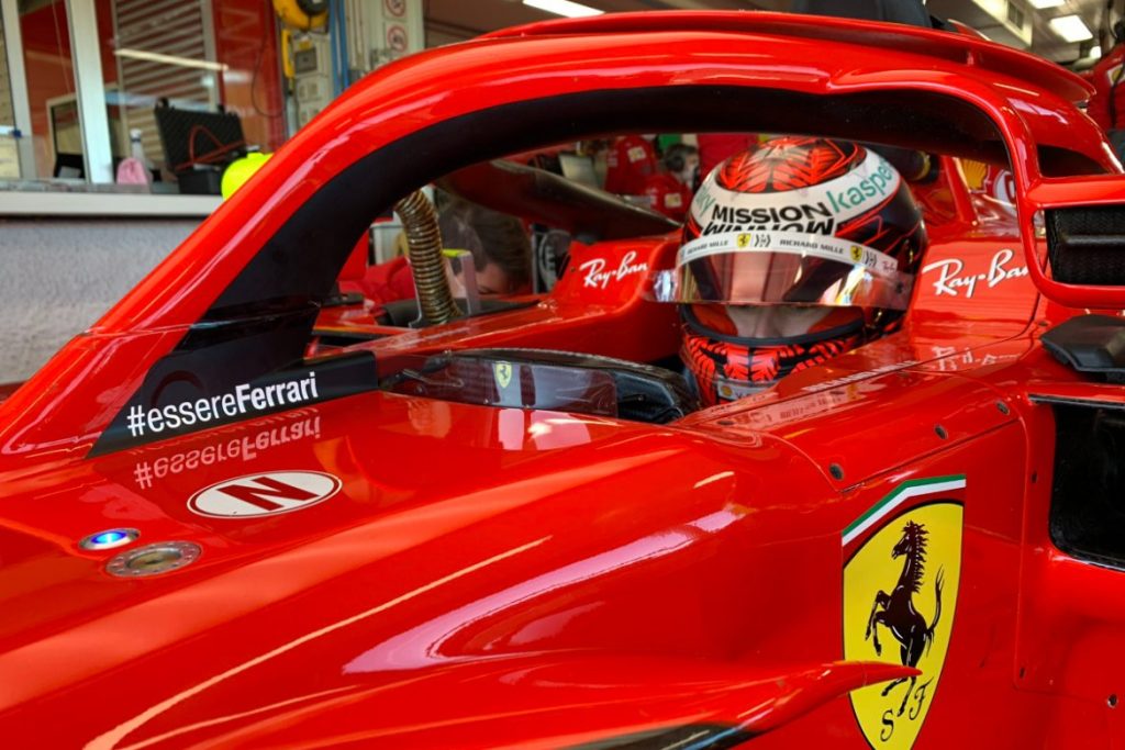 Shwartzman sulla SF18 a Fiorano