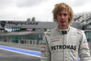Brendon Hartley rookie test Mercedes
