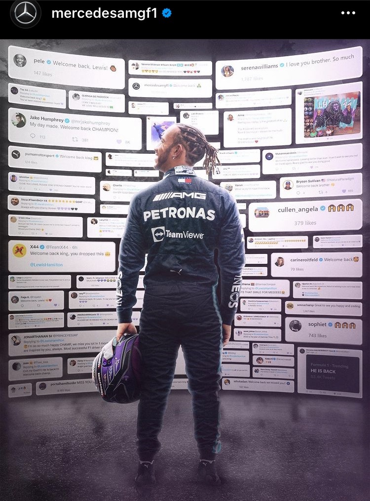 Post di Mercedes su instagram