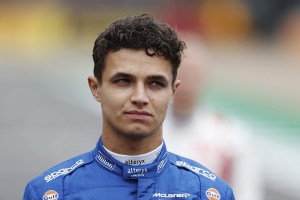 lando norris mclaren on the gr