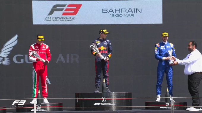 Il podio della Sprint Race