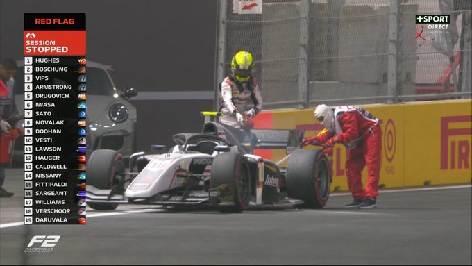Si è appena conclusa la seconda sessione di qualifiche del 2022 per la categoria Formula 2, la pole la conquista Felipe Drugovich.