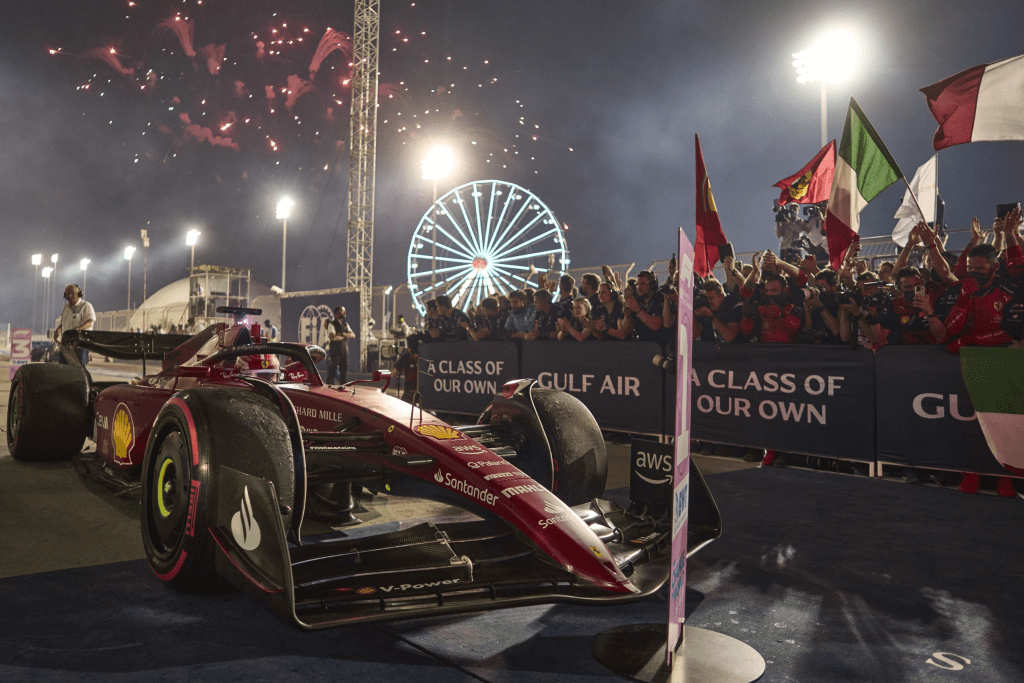 Ferrari, Leclerc, Bahrain 2022.