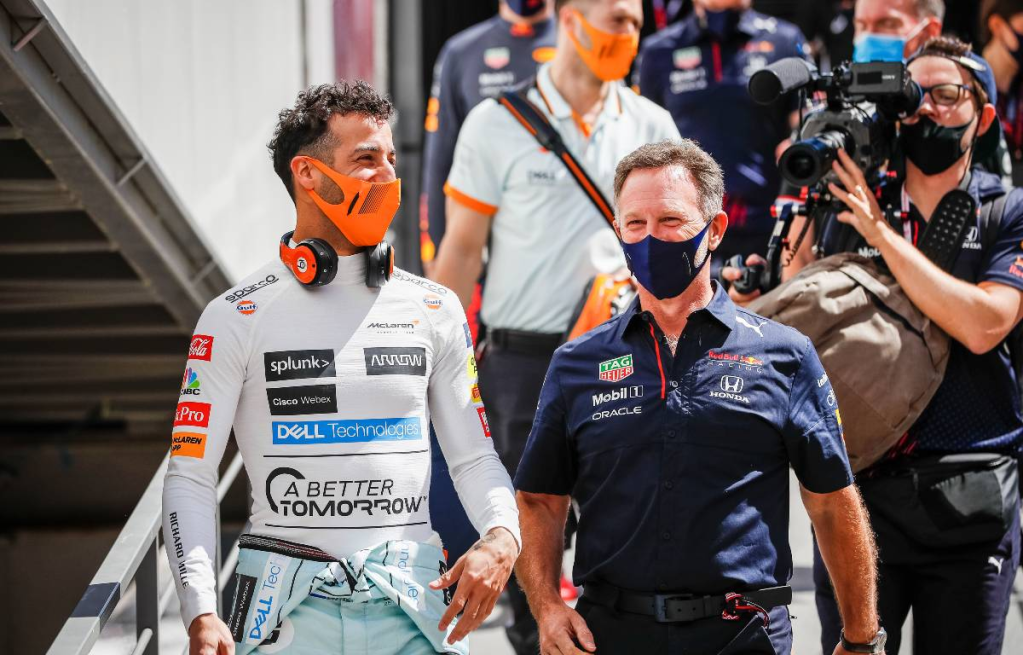 Christian Horner, Daniel Ricciardo