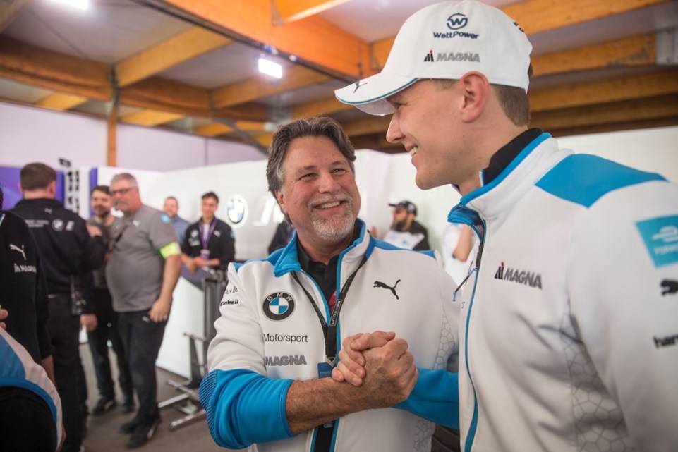 Michael Andretti nel 2019 all'E-Prix di Ad-Diriyah.