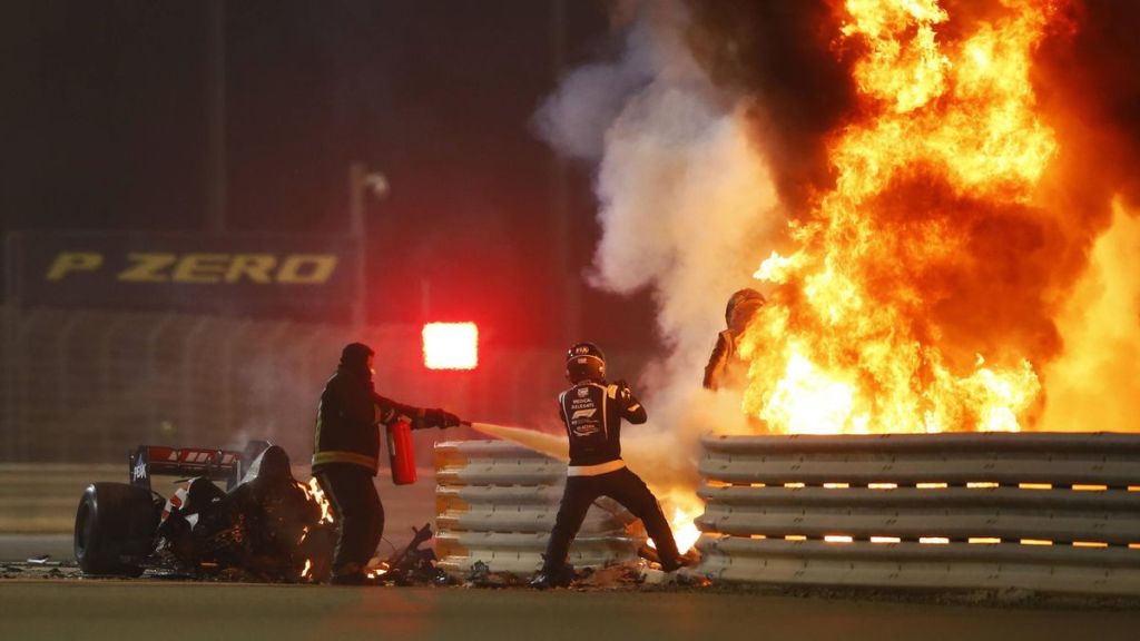 Grosjean incidente Bahrain