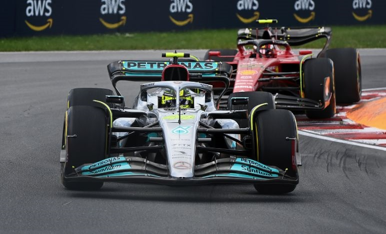 Mercedes W13 in Canada nel 2022