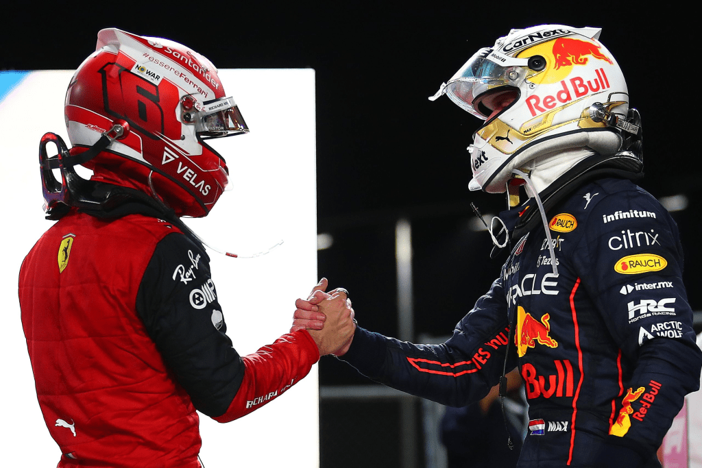 Charles Leclerc e Max Verstappen nel 2022
