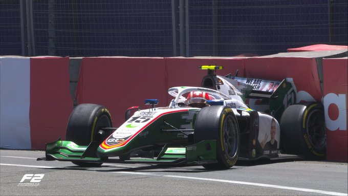 F2 | GP Azerbaijan: tante bandiere rosse nelle libere, Vips chiude in testa