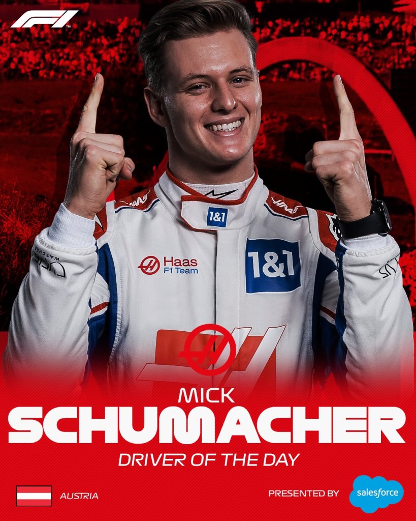 Mick guarda e impara dai più grandi, dopo le lotte in Austria con Lewis dichiara: “non avrò più paura, in pista tutti sono umani”.
