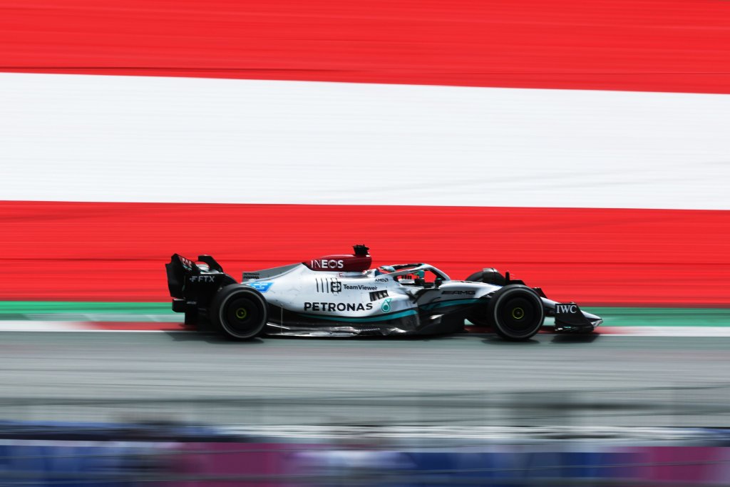 George Russell durante il Gran Premio D'Austria