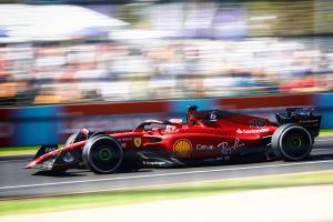 Ferrari F1 75 in Melbourne