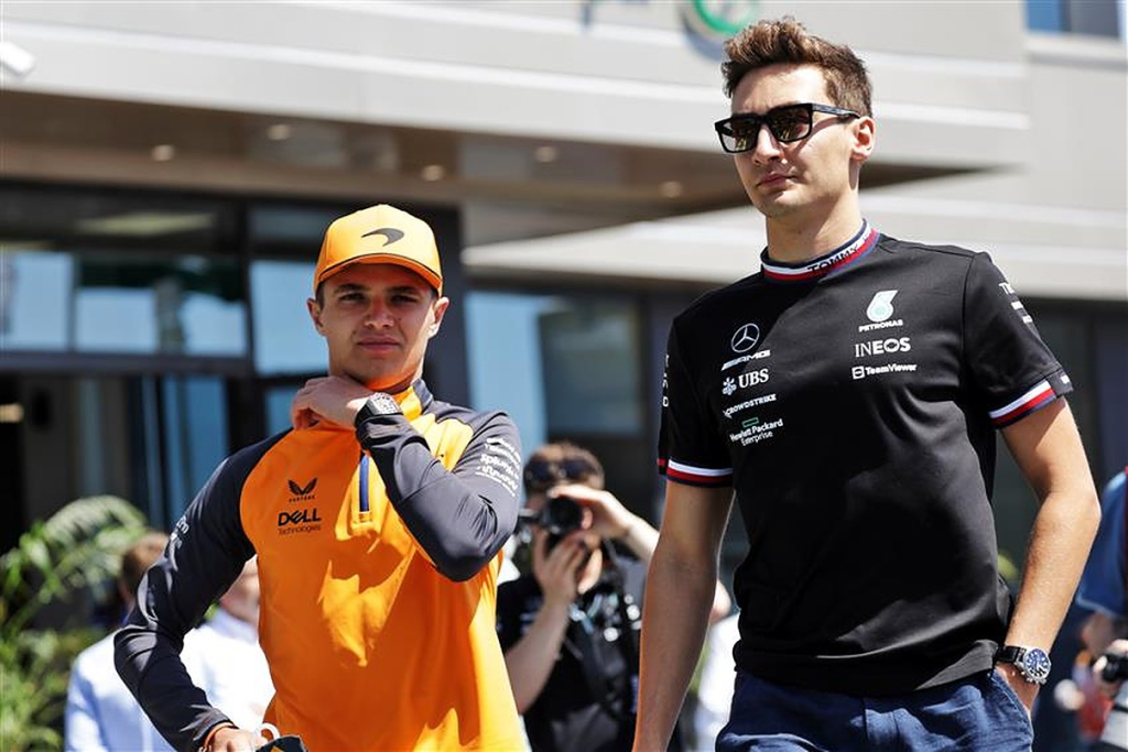 Lando Norris e George Russell
