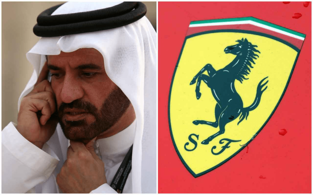 il presidente della FIA e la Ferrari