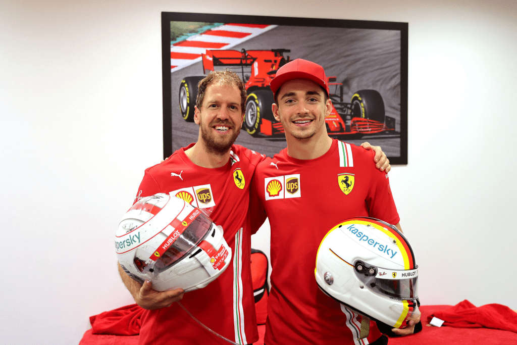 Sebastian Vettel e Charles Leclerc