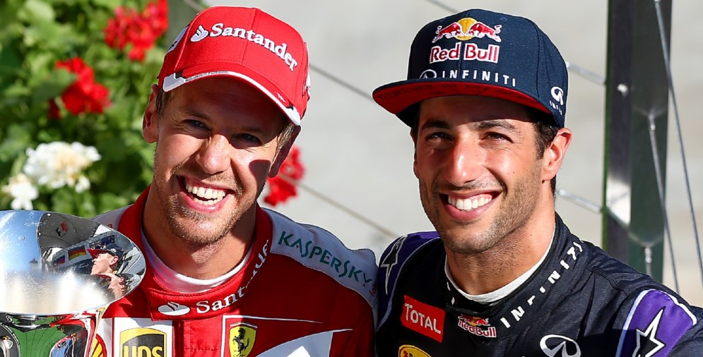 Sebastian Vettel e Daniel Ricciardo