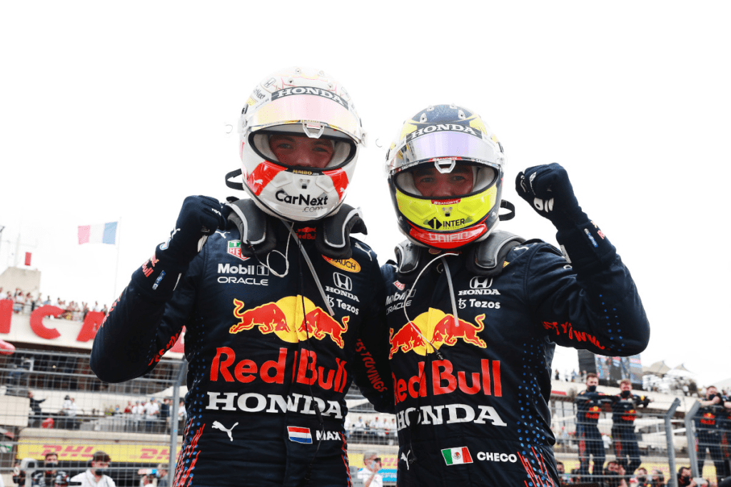 Sergio Pérez e Max Verstappen