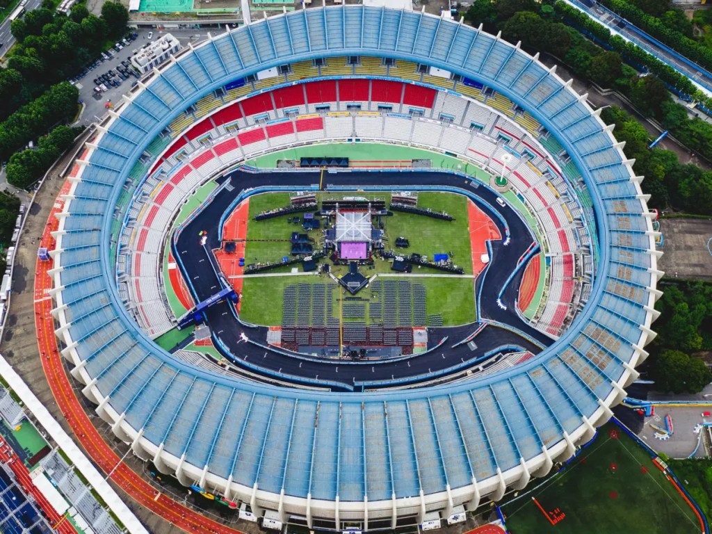 La sezione di curve del Jamsil Olympic Stadium