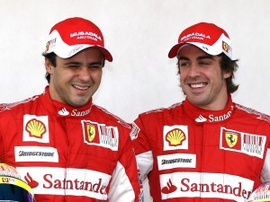 Felipe Massa and Fernando Alonso pa