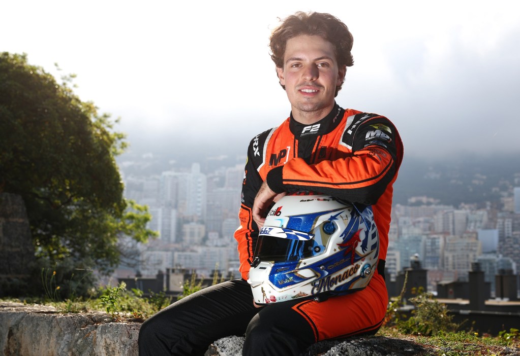 MONTE-CARLO, MONACO - MAY 25: Sprint and feature race winner at Round 4:Barcelona, Felipe Drugovich of Brazil and MP Motorsport poses for a photo during previews ahead of Round 5:Monte Carlo of the Formula 2 Championship at Circuit de Monaco on May 25, 2022 in Monte-Carlo, Monaco. (Photo by Joe Portlock - Formula 1/Formula Motorsport Limited via Getty Images)
