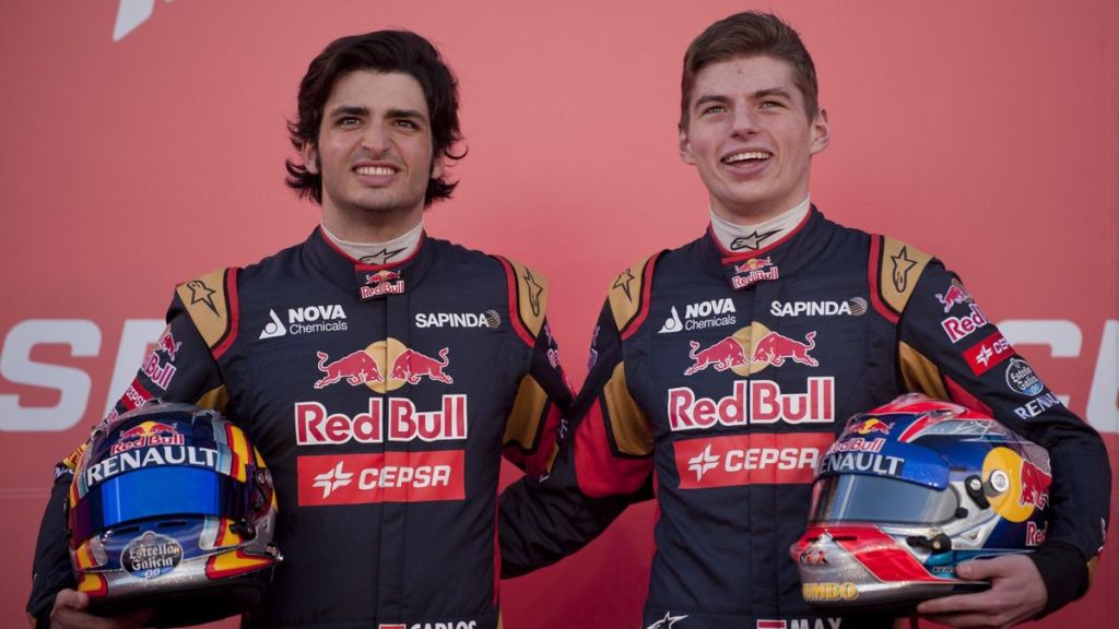Sainz e Verstappen ai tempi della Toro Rosso