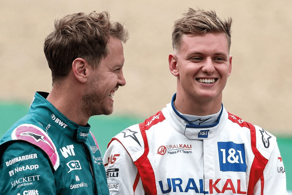 sebastian vettel e mick schumacher, tedeschi come l'audi