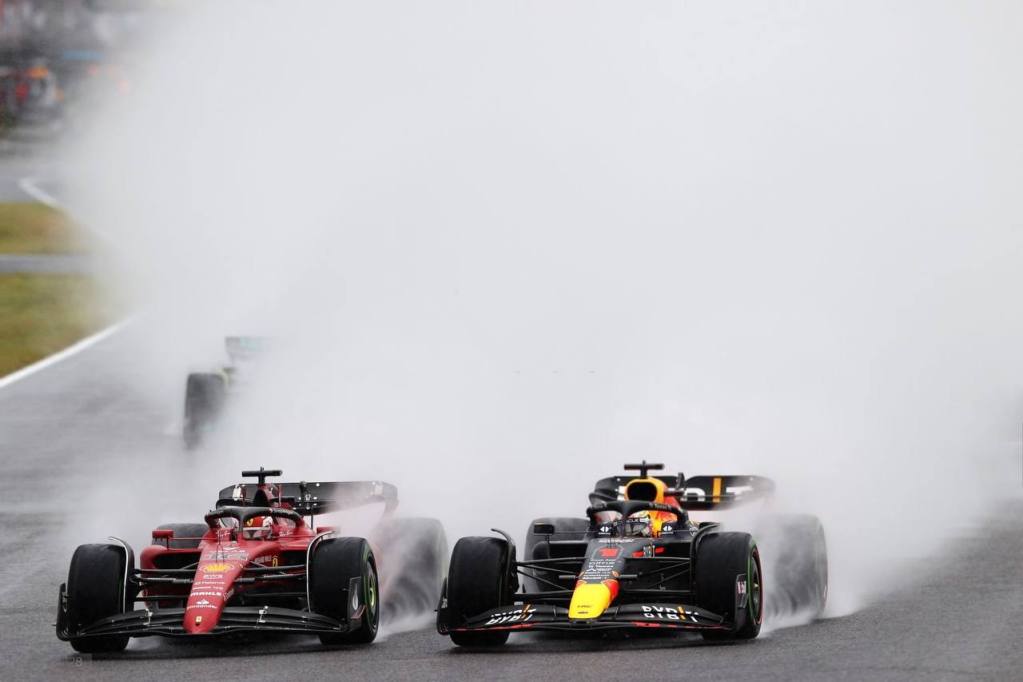 GP Giappone 2022 Leclerc Verstappen