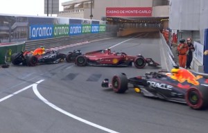 Perez Sainz Crash 2022 Monaco