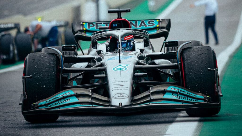 George Russell FP1 GP Abu Dhabi 2022