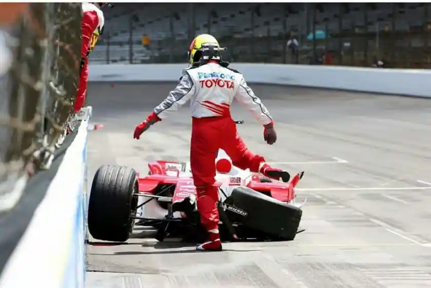 incidente ralf schumacher a indianapolis