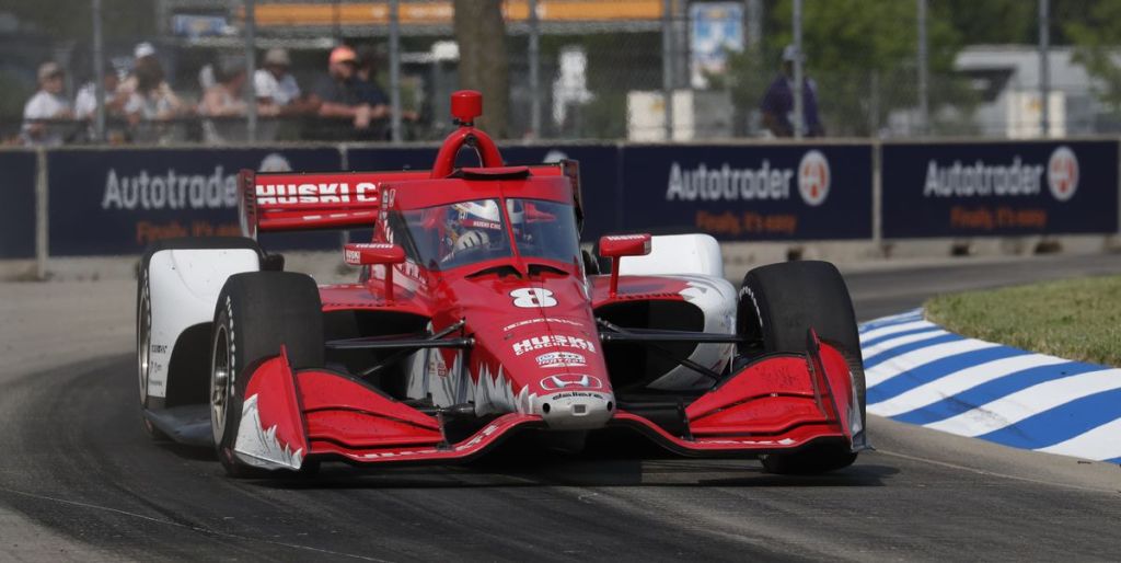 indy car series driver marcus ericsson drives into turn 9 news photo 1623593230