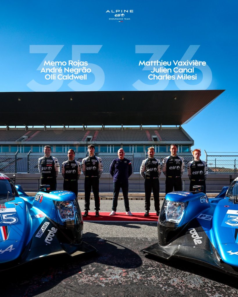 Alpine torna a correre in LMP2, e lo farà con l'Oreca 07-Gibson ribattezzata A470 per l'occasione. Confermati Negrão e Vaxivière.
