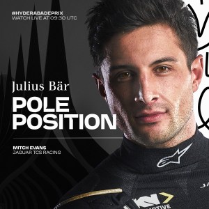 Mitch Evans, poleman dell'E-Prix di Hyderabad