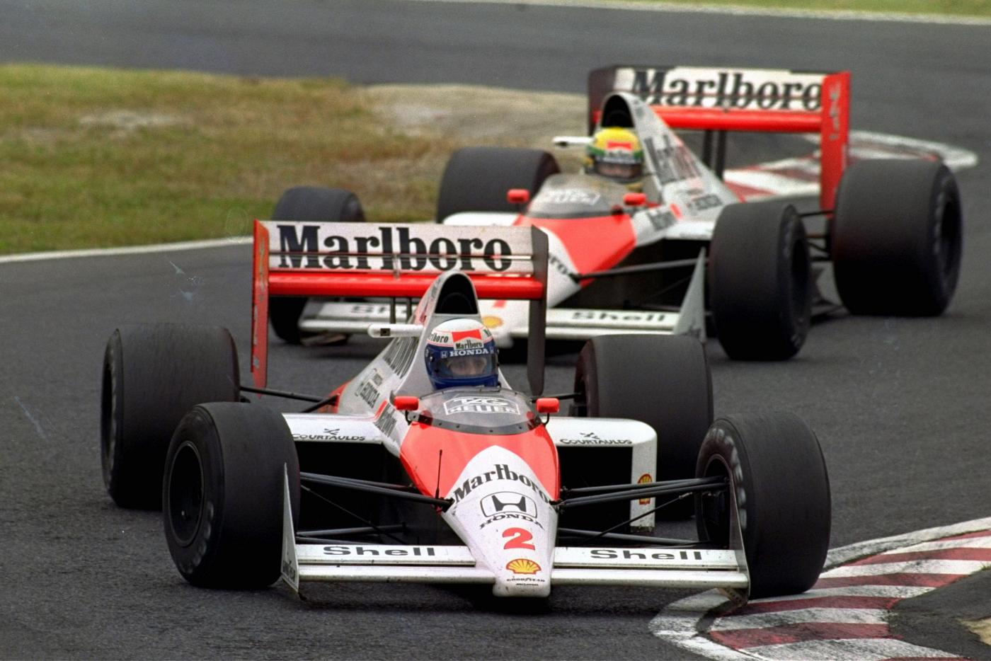 F1, Alain Prost ed Ayrton Senna al GP di Suzuka