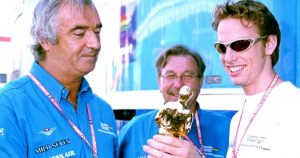 jenson button with flavio briatore benetton 2001 planetf1
