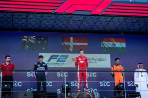 Indias Jehan Daruvala swept to a double podium finish in the Saudi Arabian round of the Formula 2 championship this weekend. Image Credits to Dutch Photo Agency 1