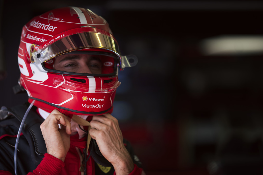 charles leclerc dopo le qualifiche in bahrain