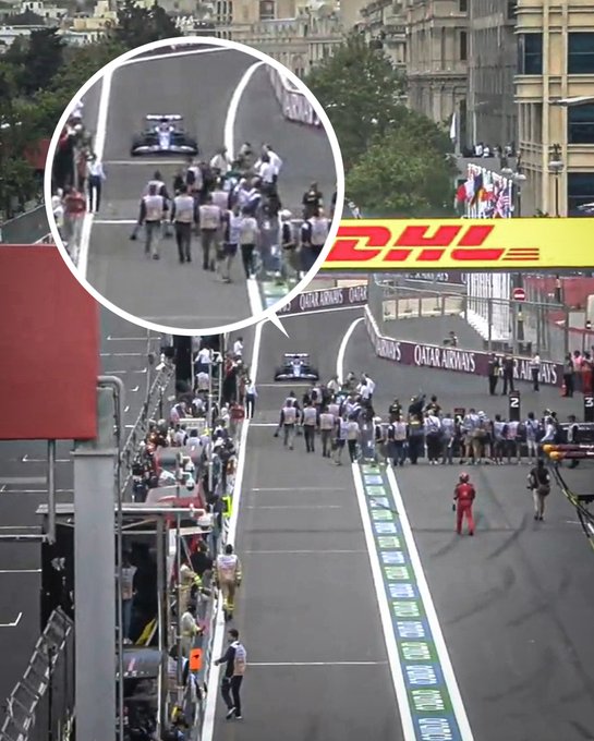 Brividi per Ocon a un giro dalla fine, il motivo è da non credere. Il gp dell'Azerbaijan finisce non senza polemiche.