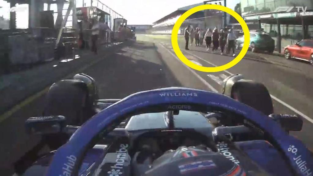 Albon Australia 2022 sicurezza fan tifosi invasione